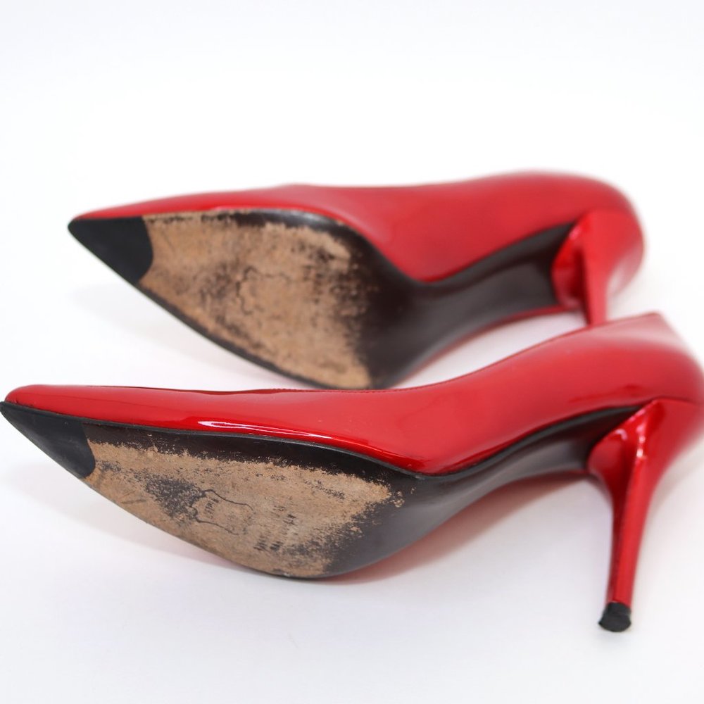 Stuart Weitzman Candy Apple Red 4" Heel Pump Stiletto… Gem